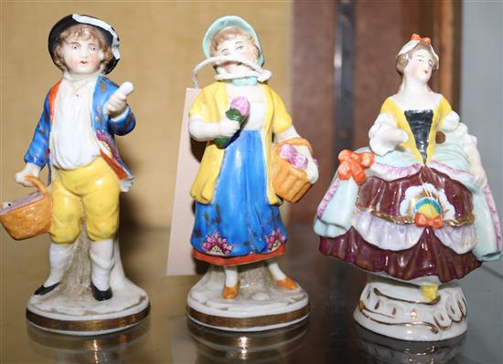 3 late 19th century ceramic figures